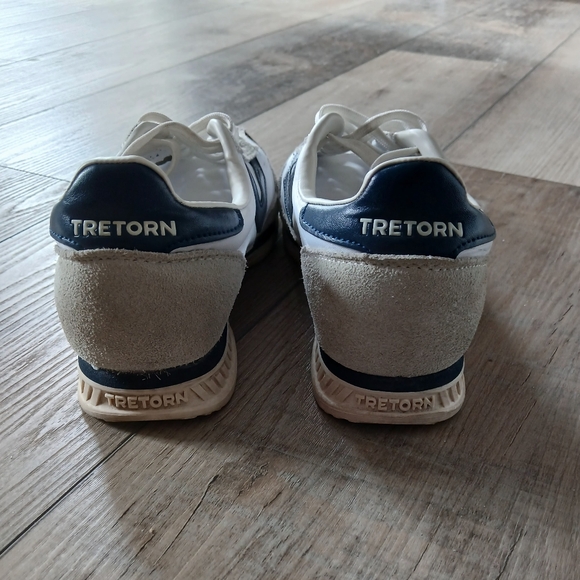 Tretorn Rawlins Sneakers in White and dark Blue. Size 7 - Picture 6 of 9